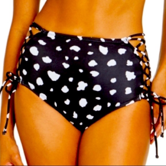 SUNDAZED Spot On Printed Stella High Waist Bottom M - Picture 1 of 3